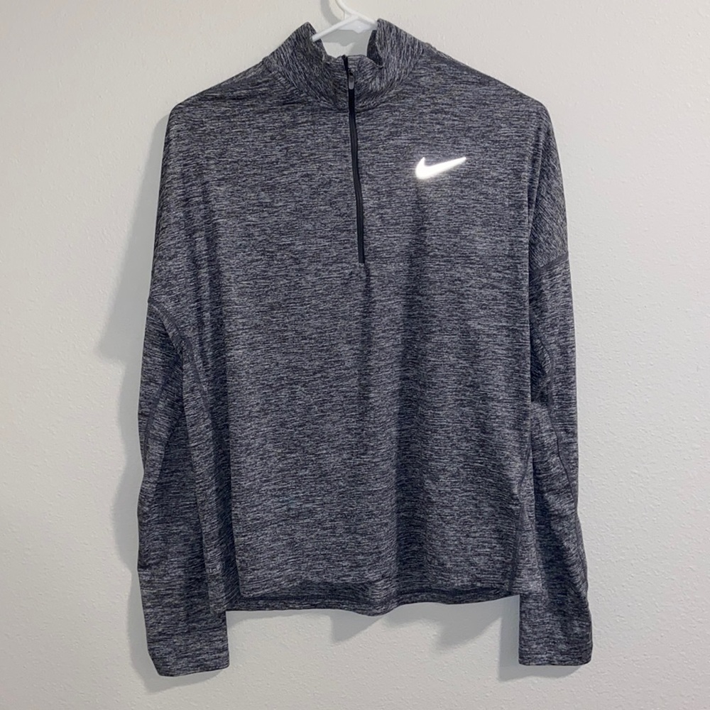 Nike Running 1/4 Zip grey top